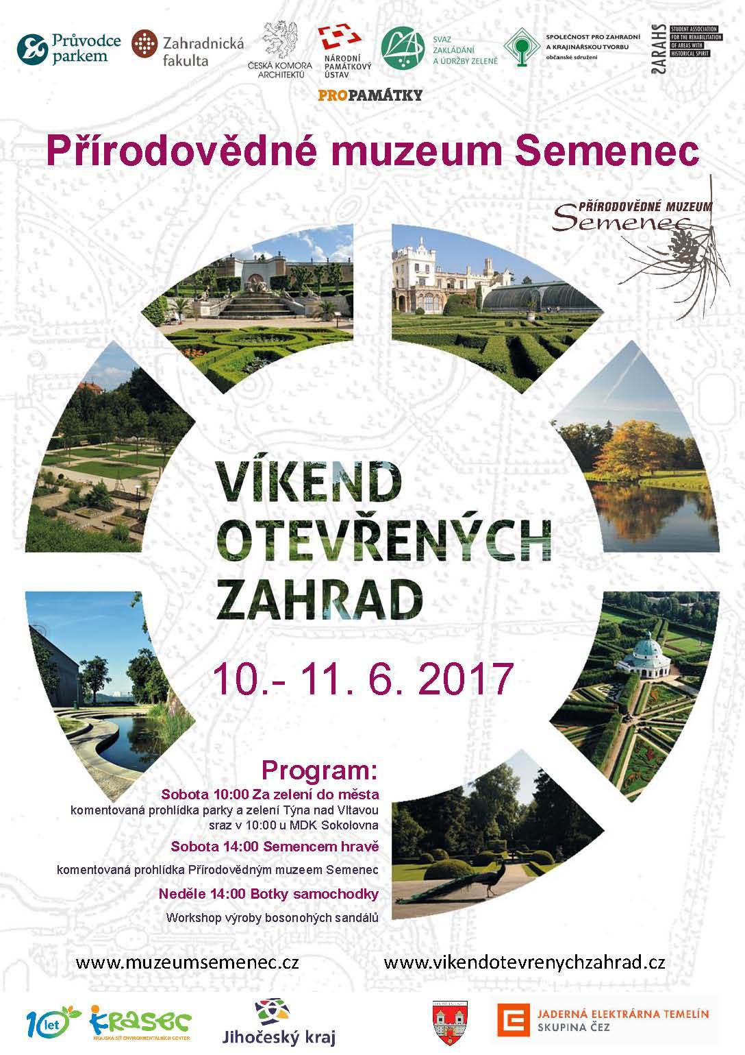 Víkend otevřených zahrad 10. - 11. 6. 2017